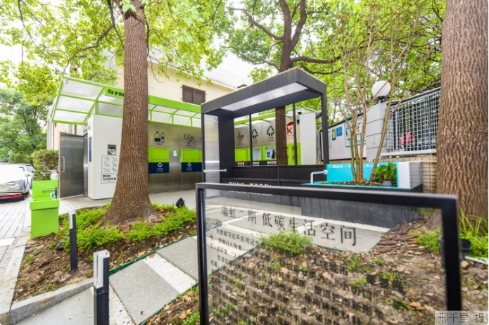 上海市瑞虹二期小區(qū)的低碳生活空間。本報(bào)記者 邢千里攝